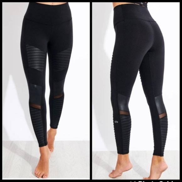 ALO Yoga Pants - ALO YOGA MOTO LEGGINGS